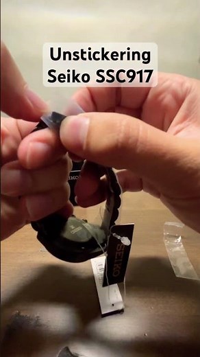 Unstickering Seiko | SSC917 Prospex Speedtimer "The Black Series" Solar Chrono #seiko #chronograph