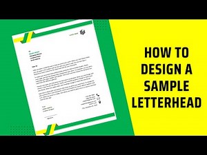 How to Design a Sample Letterhead | Letterhead Template Design