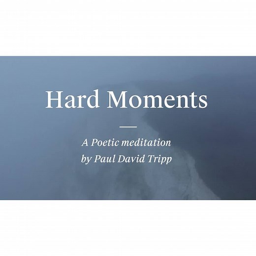Hard Moments is one of 121 poetic meditations in my new devotional, My Heart Cries Out. Hard moments between the already and the not yet. Hard moments in a world gone bad. Hard moments when temptation seduces. Hard moments with body weak and mind tired. Hard moments when friends promise, but betray. Hard moments when unexpected difficulty surprises. Hard moments when discouragement blinds vision. Hard moments when once again sin rules the heart. Hard moments with so many things broken. Hard mome