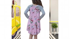 Watch GOSOPIN Girls Striped Sundress Cute Holiday Maxi Dresses on Amazon Live