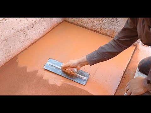 How to make a polished cement floor with COLOR