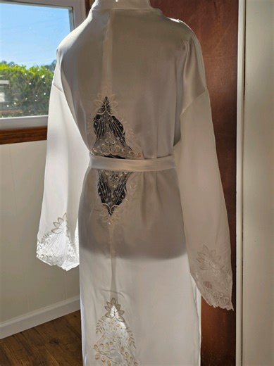 Transforming a Wedding Dress into a Beautiful Robe