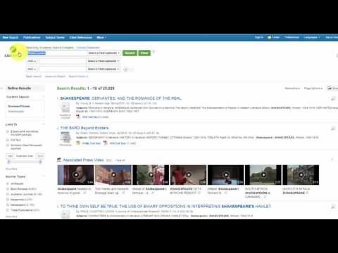 Academic Search Complete Tutorial