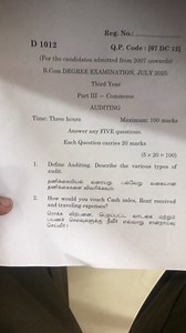 Question 1: Define Auditing and Describe the Various Types of A... | Filo