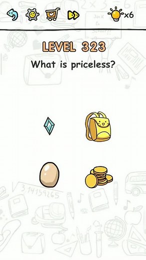 Brain challenge level 323 What is priceless, Solution Walkthrough