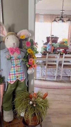 Easter Spring Decor COUNTRY COTTAGE PRIMITIVE FARMHOUSE DECORATING IDEAS Cozy Home #hometour