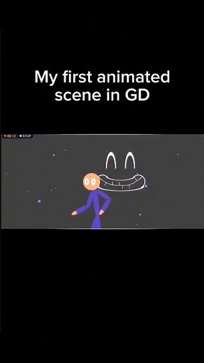 My first animated scene #geometrydash #gd