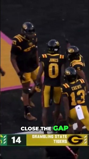 Grambling Tigers' Comeback: Amazing Football Highlights! #shorts