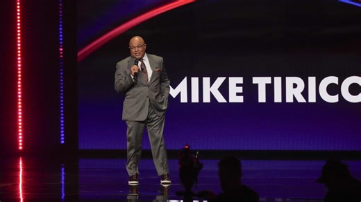 Mike Tirico narrates as Bills fan flees stands with Josh Allen pass