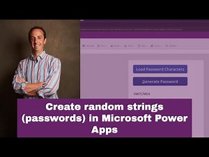 Generate random passwords in Microsoft Power Apps!