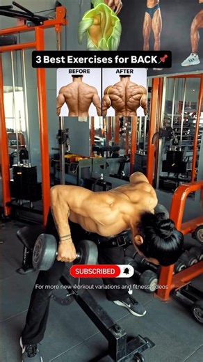 📌Back Day Isn’t Easy..These 3 Exercises Will Build a Thick & Shredded Back🔥💀#backday #natty