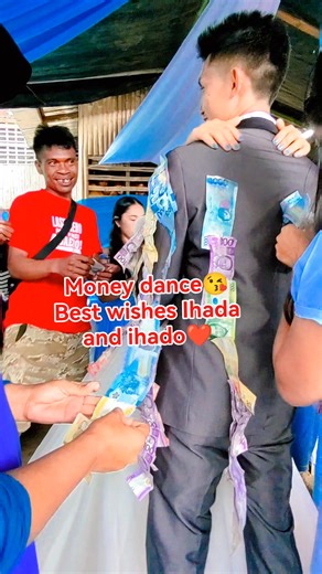 The money dance! 💃🏽💸 In many cultures, the money dance is a popular wedding tradition where guests pay to dance with the bride or groom. It's believed to bring good luck and prosperity to the newlyweds!😘 Best wishes and congratulations ihada and ihado😘 #MoneyDance #bestwishes #GoodLuckAndProsperity #highlights2026 | Lynn Melocoton Sendico