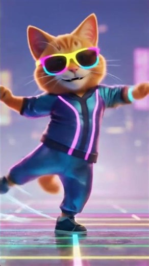 ネオン猫、ついに覚醒！キレキレダンスが可愛すぎる