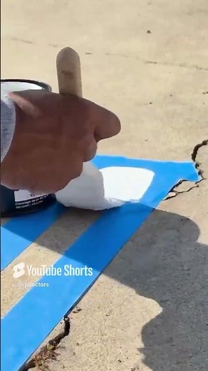 How I Line Marked a Basketball Court with Alpha Grip Paint #basketballcourts #diy #paint