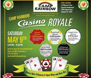 Camp Rainbow Inc. Fundraising Kicks Off with Casino Royale Event