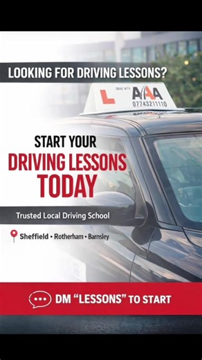 Driving Lessons in Sheffield and Rotherham with Drive with AAA