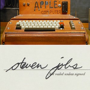 Apple Computer Company Check Signed by Steve Jobs in 1976 to Graphics West Hits the Auction Block