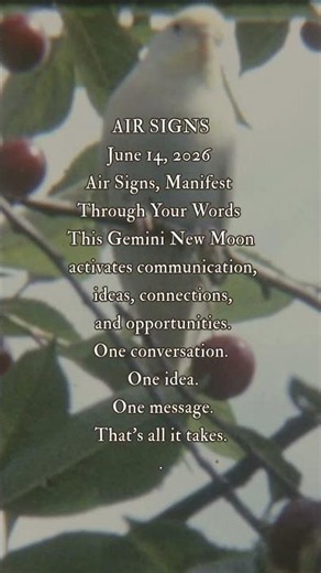 Air Signs: Manifest Through Your Words This Gemini New Moon ✨ #shortsfeed #gemininewmoon