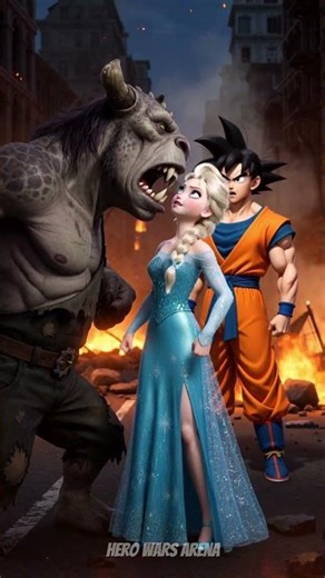Goku & Elsa vs Nightmare Monsters