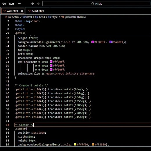 HTML & CSS ANIMATIONS: The *ULTIMATE Project #coding #programming #html #css #htmlcssproject #shorts