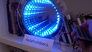 Interactive infinity mirror #showandtell #adafruit6secs