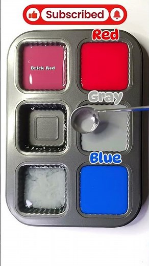 😍🎨 Mix the three colors Red + Gray + Blue to create truly surprising and interesting colors.