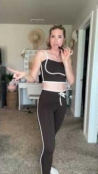 Amazon 2-Piece Workout Set Review | Square Neck & High Waisted Legging