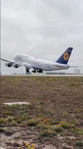 Lufthansa airlines Boeing 747-8 take off