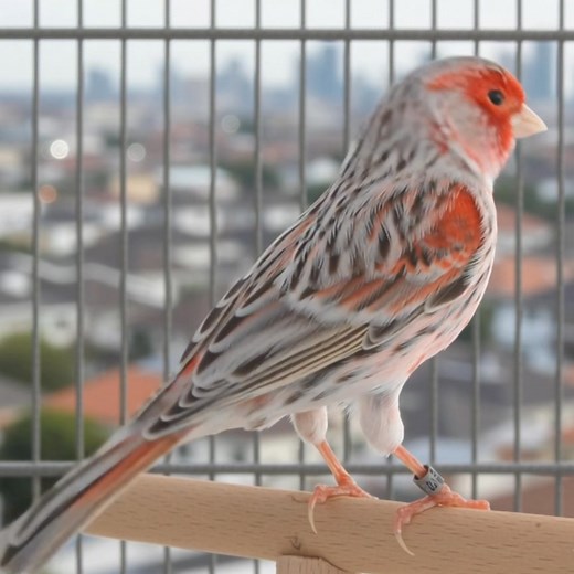 The incredible patterned feathers 🤍 of this Red Agate Canary are a work of art. ✨ ​#RedCanary #CanaryBird #ExoticBird #BirdLovers #FeatherBeauty #TropicalBird #WildlifeColors #CanaryVibes #NatureLover #BirdPhotography #PetBird #ColorfulFeathers #RedAndGray #PeacefulMoments | Ranger Canary
