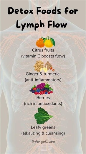 4 Best Detox Foods For Lymph Flow #Shorts #GutHealth #LymphaticHealth