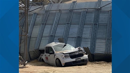 Delphi grain bin collapses after fire