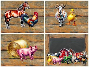 Farm Bulletin Board Cutouts | Bulletin Board Decor | Farm Decor | Door Decor | Farm Animal Cutout | Farm Theme | Horse Cow Pig Chicken Image - Etsy