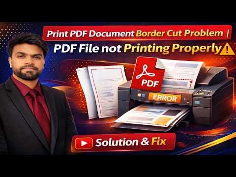 Print PDF Document Border Cut Problem | PDF File Not Printing Properly | PDF Border Cut Problem