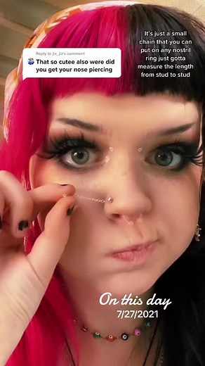 DIY Nose Ring Chain Tutorial | Kelly Clarkson Inspired