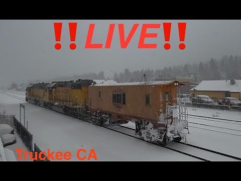 🔴Live🔴 Truckee, California / Truckee Railroad Museum Cam (UP'S ROSEVILLE SUB)