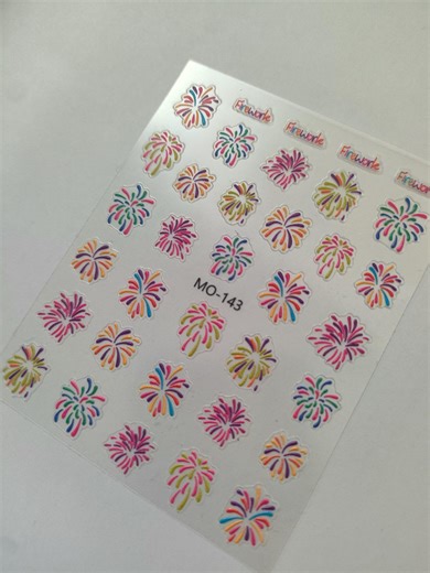 Color Pop Firework Nail & Deco Stickers — Multi-use Nail, Journal and Face Art - Etsy