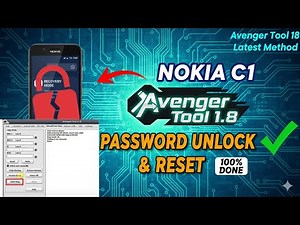 Nokia C1 Password Unlock & Hard Reset | TA-1165 Avenger Tool 1.8 Latest Method