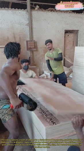 Sweat and Ink: How Workers Brand Every Plywood Sheet by Hand