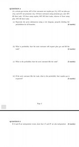 QUESTION 4At a certain gas station, 40% of the customers use ... | Filo