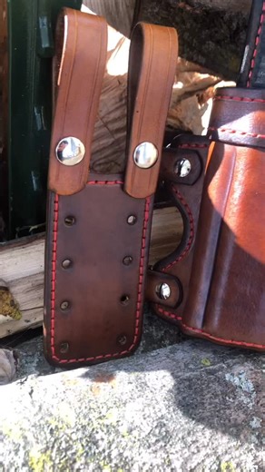 Walnut Brown Drop Leg Holster for a Glock 17 | Black Swamp Leather Company LLC