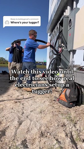 Replying to @bobbygroat We got our tugger! Let the machine do the work!😂 #fyp #wiretugger #wirepull #wirepulls #foryoupage #bluecollar #electrician #wirepullinday #electriciansoftiktok #tugger #electricianshit #trending #viral #greenlee #klien #milwakeetools