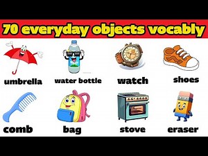 70 everyday objects vocably | Learning English with pictures