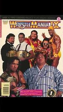 WWF Wrestlemania 9 Program 1993 #wwe #brethart #hulkhogan #romanreigns #cmpunk #johncena #aew #tna