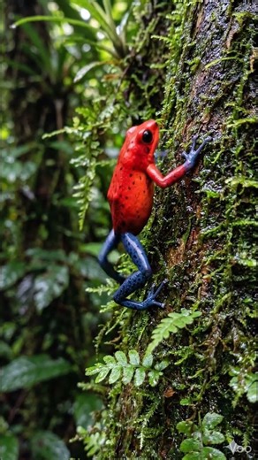 Bonita y peligrosa: rana flecha roja