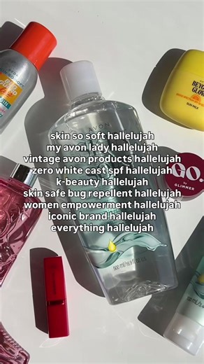 Everything Avon hallelujah 😍✨ #avoninsider #avon #skinsosoft #vintageavon