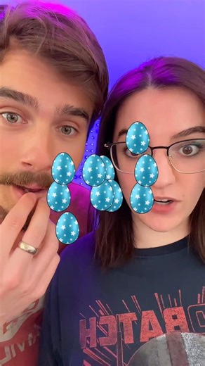 Go on an egg hunt, winner gets chocolate! #challenge #game #couple