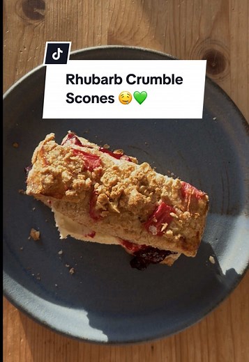 Say 'I Love You' with Rhubarb Crumble Scones