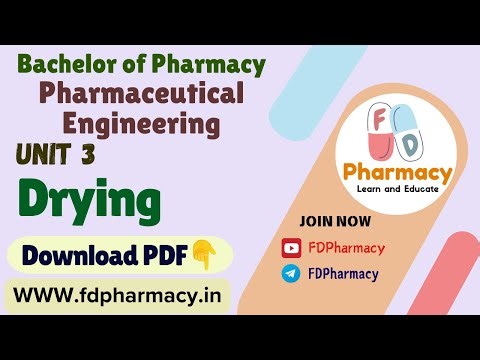 Unit 3 Drying Notes | Pharmaceutical Engineering Notes | Bachelor of Pharmacy Notes