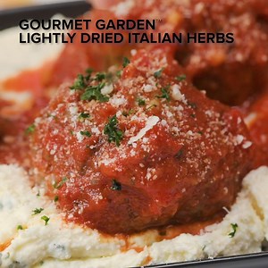 Elevate your dinner game with these Giant Meatballs with Ricotta! The secret? Gourmet Garden™ Minced Garlic Paste and Lightly Dried Herbs, making every bite perfectly seasoned and delicious. | Tasty