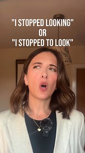“I stopped to look” or “I stopped looking” - What’s the difference? 🤔 #learnenglish #englishlearning #learningenglish #englishlearners #englishlearner #englishteacher #englishclass #englishlesson #englishvocabulary #englishgrammar #speakenglish #englishspeaking #ielts #esl | Smashing English